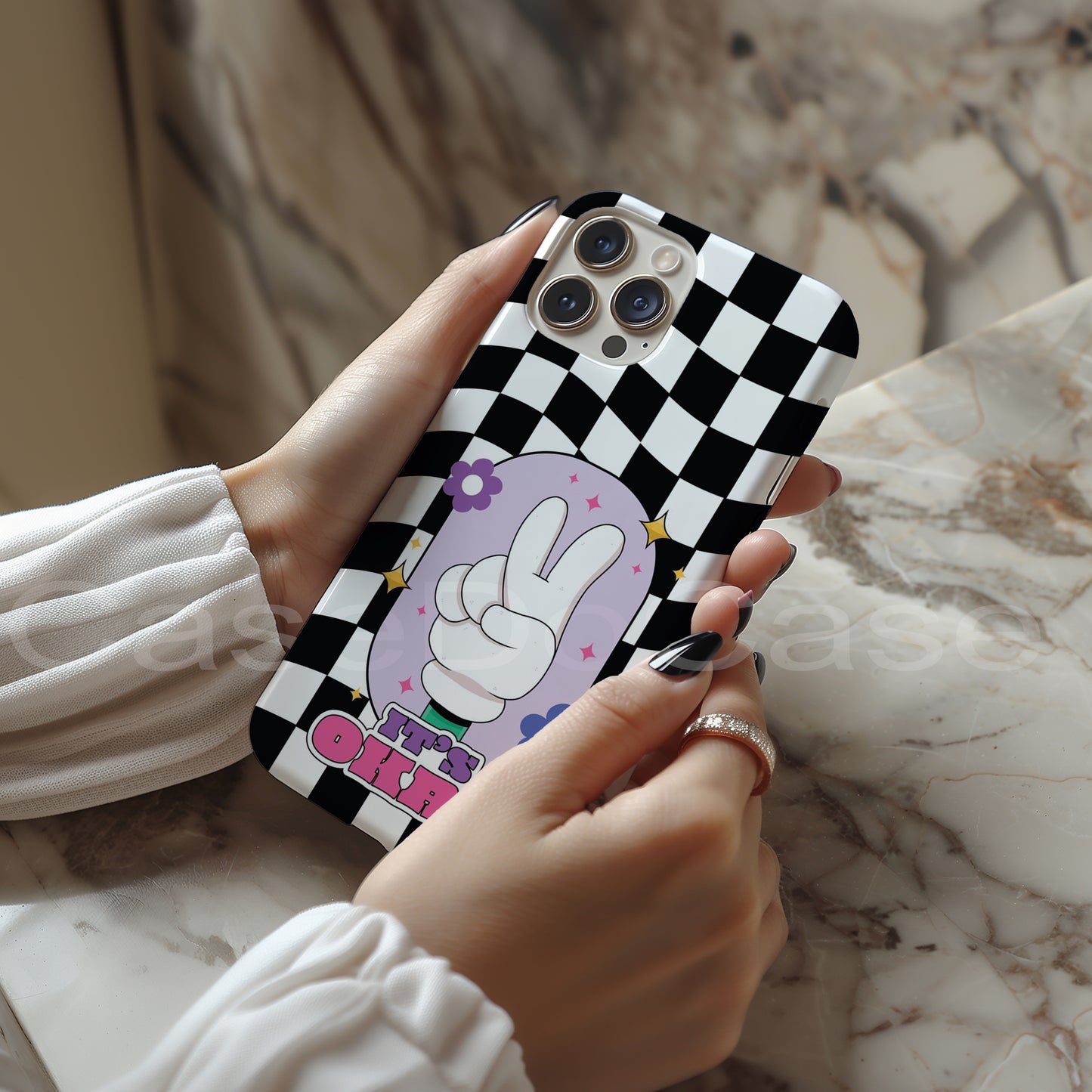 028 I'ts Okay Desenli Kılıf